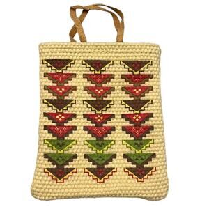 American Girl KAYA Doll TOTE BAG Meet Accessory Ceremonial Purse Woven Food Sack